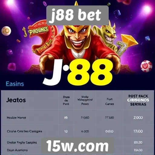 Comparação de jogos disponíveis na plataforma j88 bet